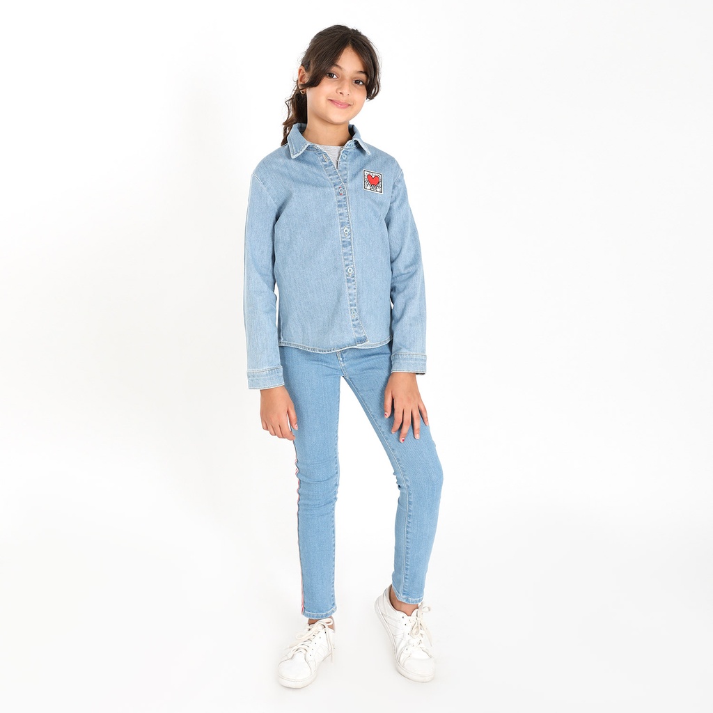 Chemise discount jeans fille